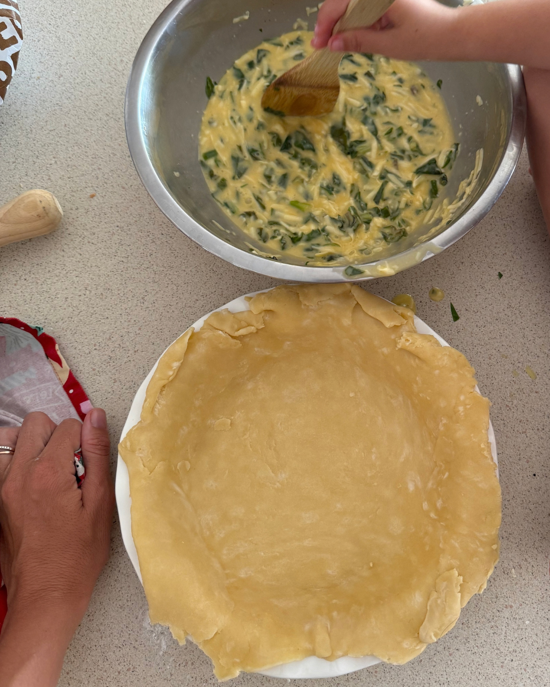 Slow Summer in the Kitchen Quiche Baking