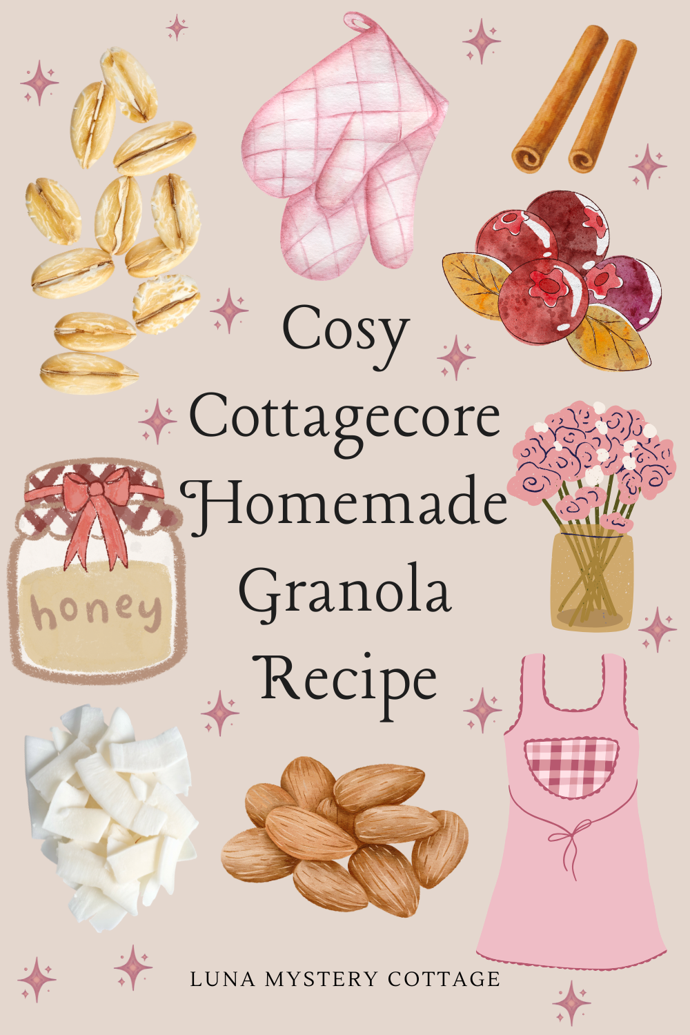 Cosy Cottagecore Homemade Granola Recipe