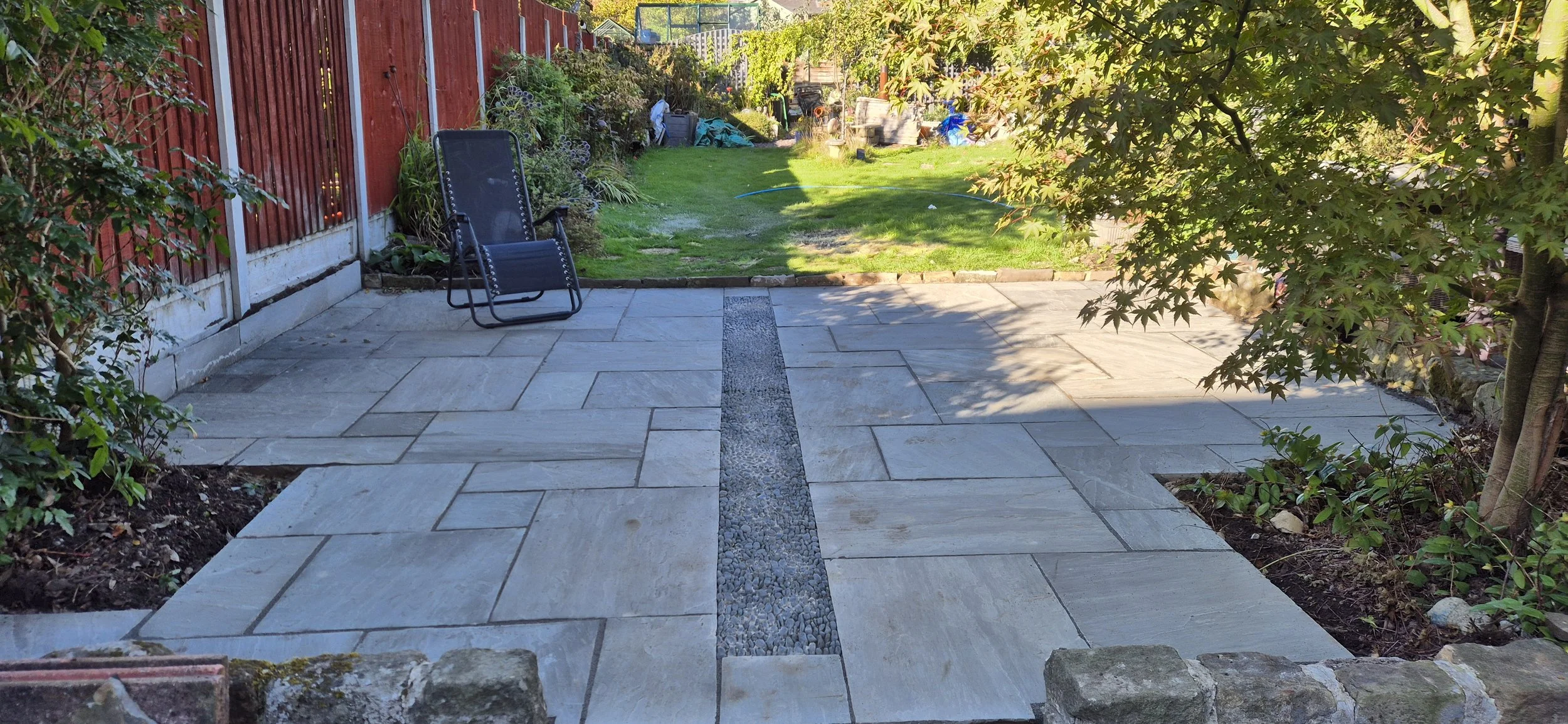 Kandala grey  Indian stone  with pebble inlay. Beaucheif Sheffield
