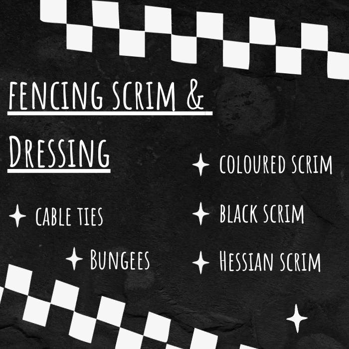 Event Hessian & Black Scrim Sales