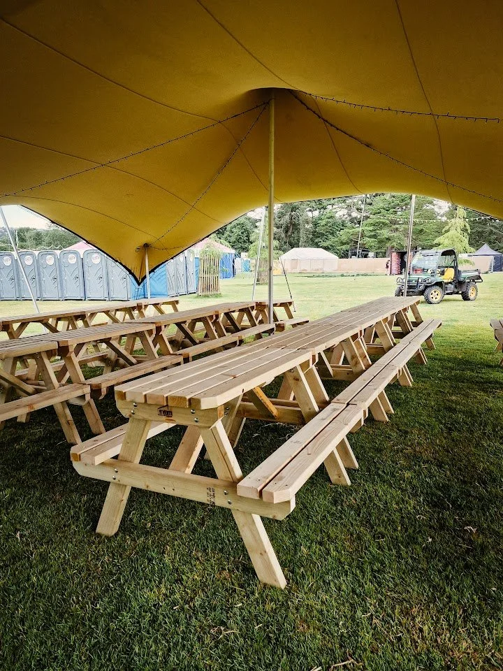 Picnic Table Hire Cornwall Festival