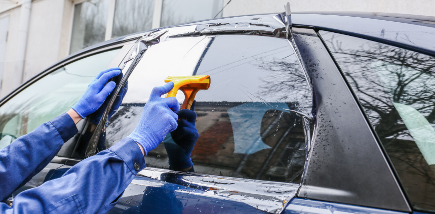 installing car tint