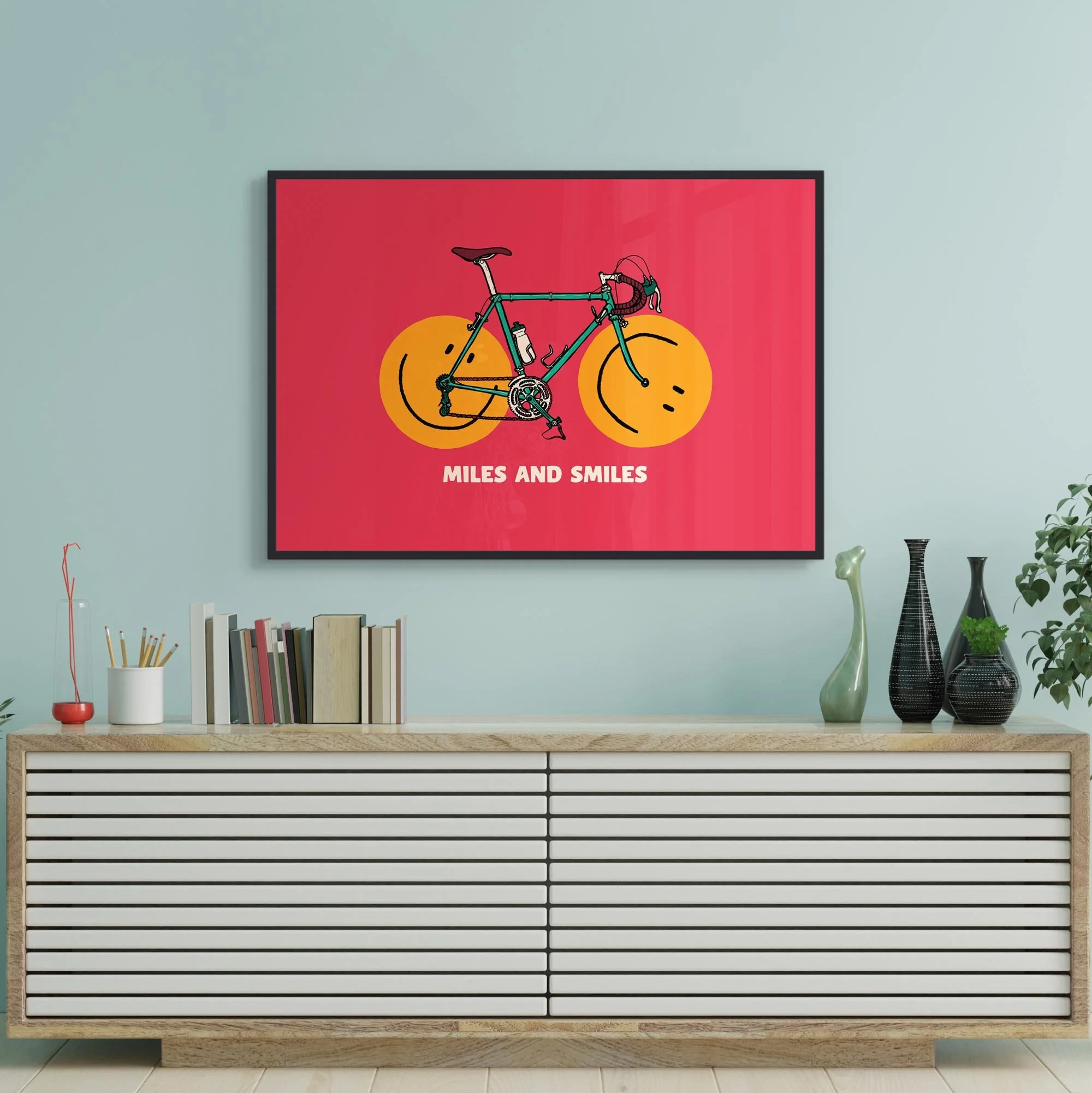 Miles and Smiles Art Print