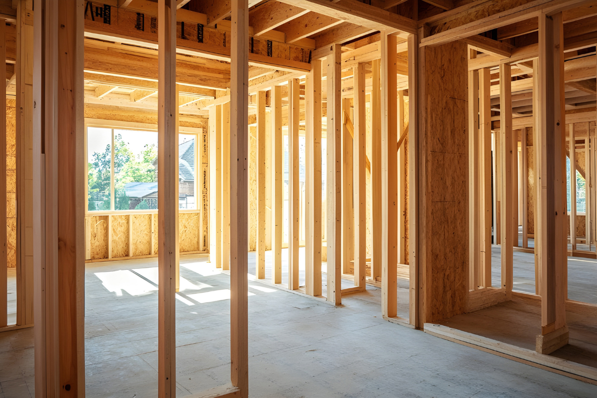custom home framing