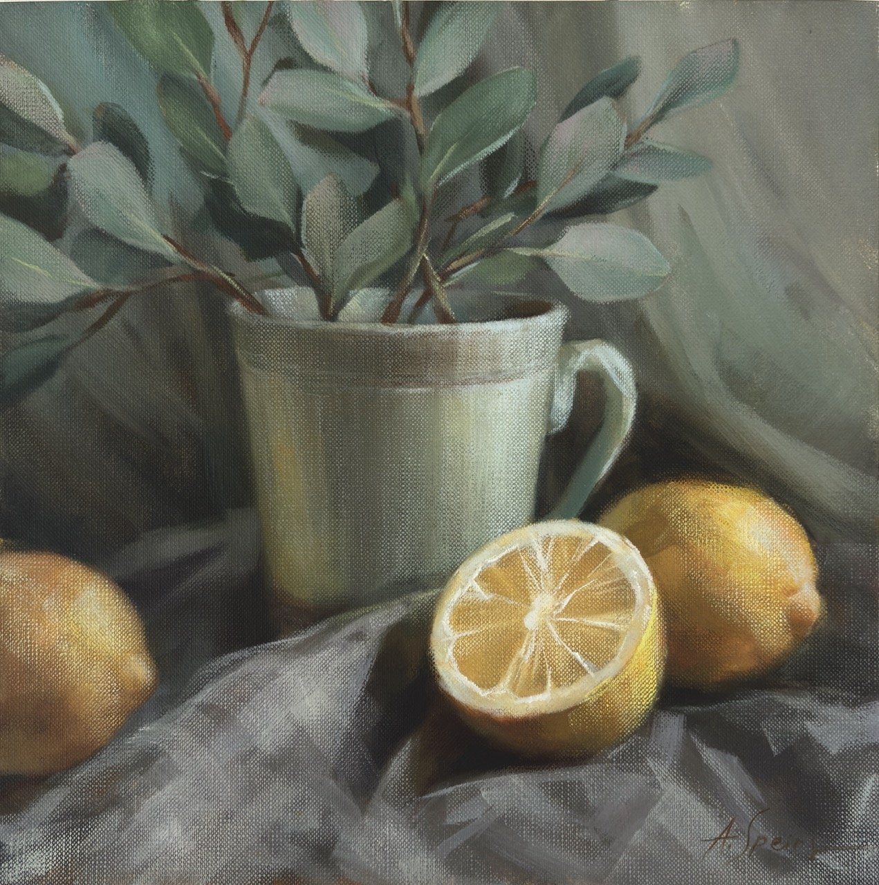 Still Life with Three Lemons
