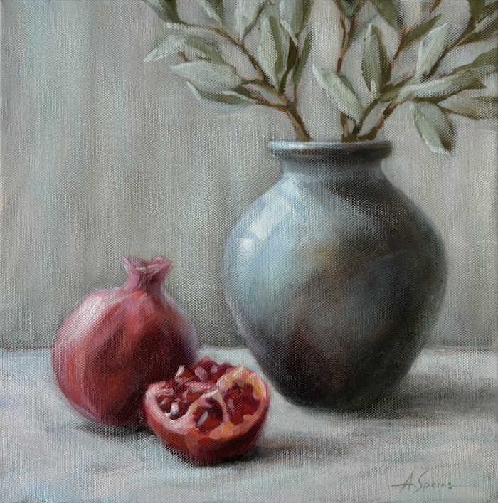 Still life with pomegranate