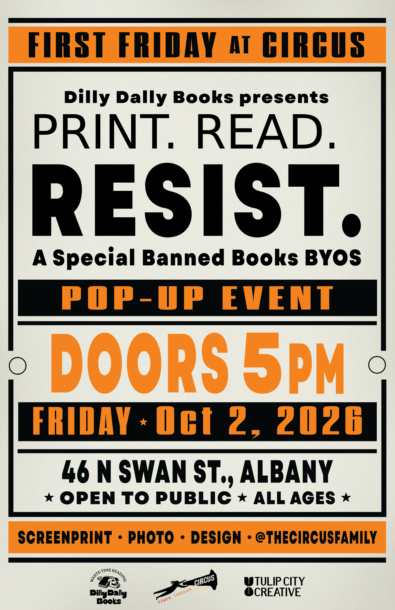 Print. Read. Resist - A Special Banned Books BYOS on First Friday