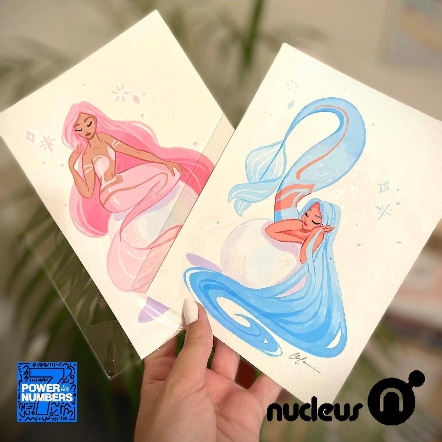 Original Pieces @ Gallery Nucleus ✨
&bull;
I am very delighted to share that these two mermaids will be at the &bull;Gallery Nucleus&bull; &bdquo;Power in Numbers&ldquo; show this weekend!!! ✨💖
They will be on exhibit and also for sale on the 3rd an