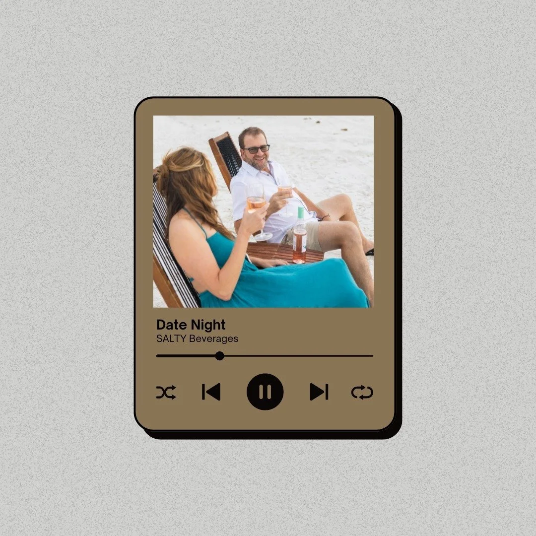 Our summer playlist: date nights on the beach 🥰 Toasting with @saltybeverages_⁠
⁠
⁠
🥂 saltybeverages.com ⁠
⁠
Beach-safe Ros&eacute; in a full-size, luxe plastic bottle | #sipsalty #winelover #30a #rosewine #floridalife #frenchwine #roseallday #wine