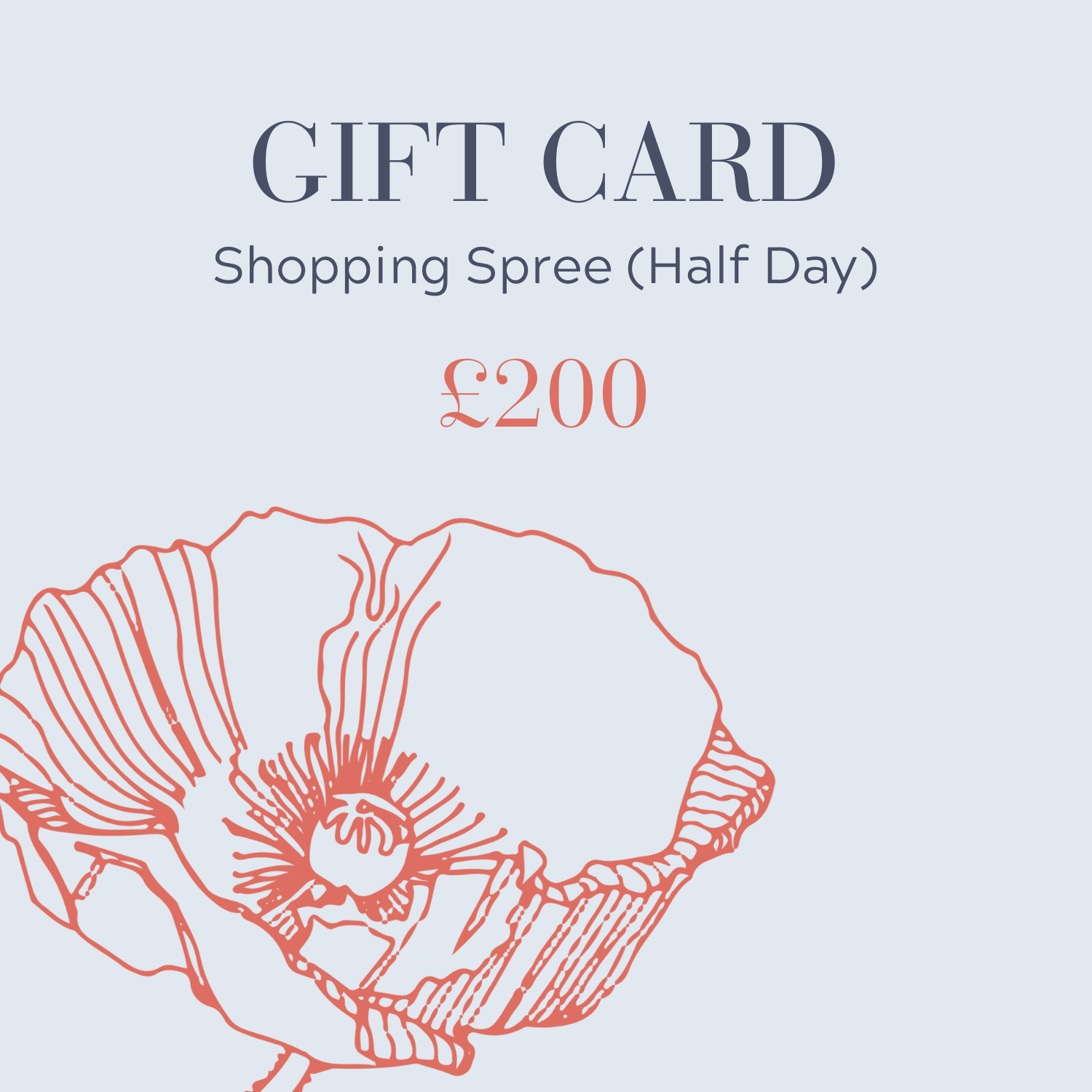 Shopping Spree Gift Card (Half Day)