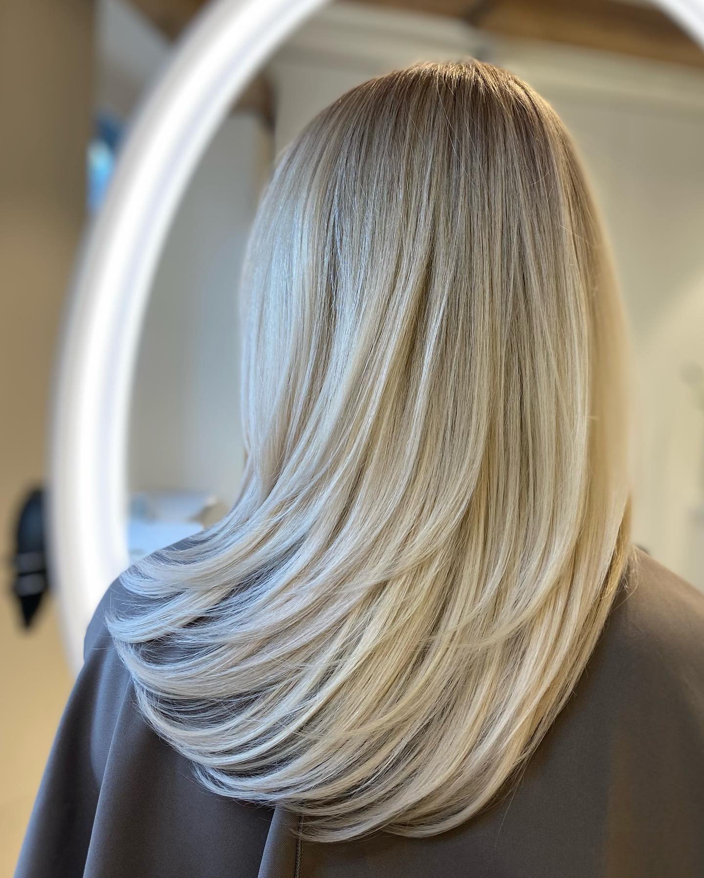 Foto of a professional balayage