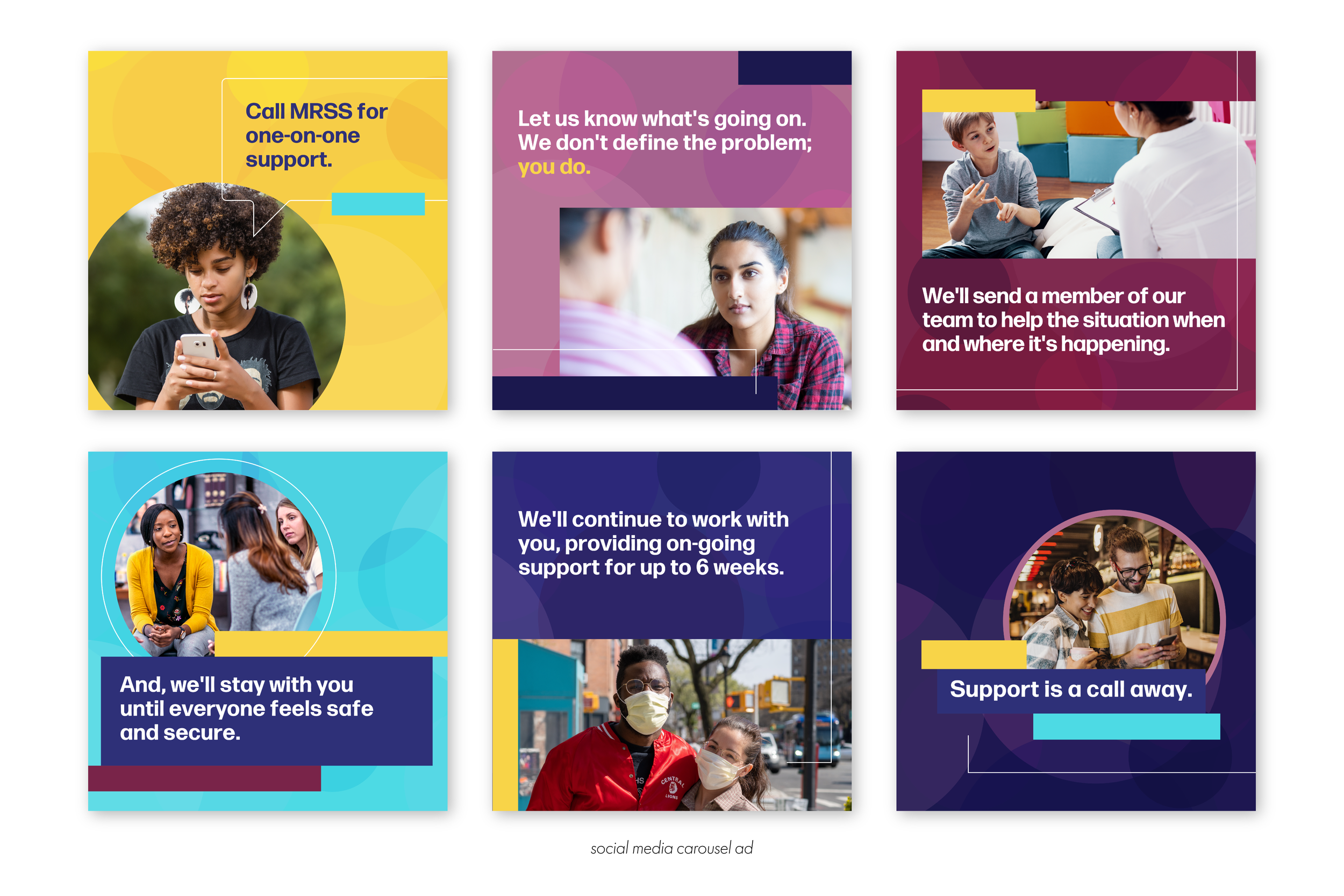 Social media carousel ad
