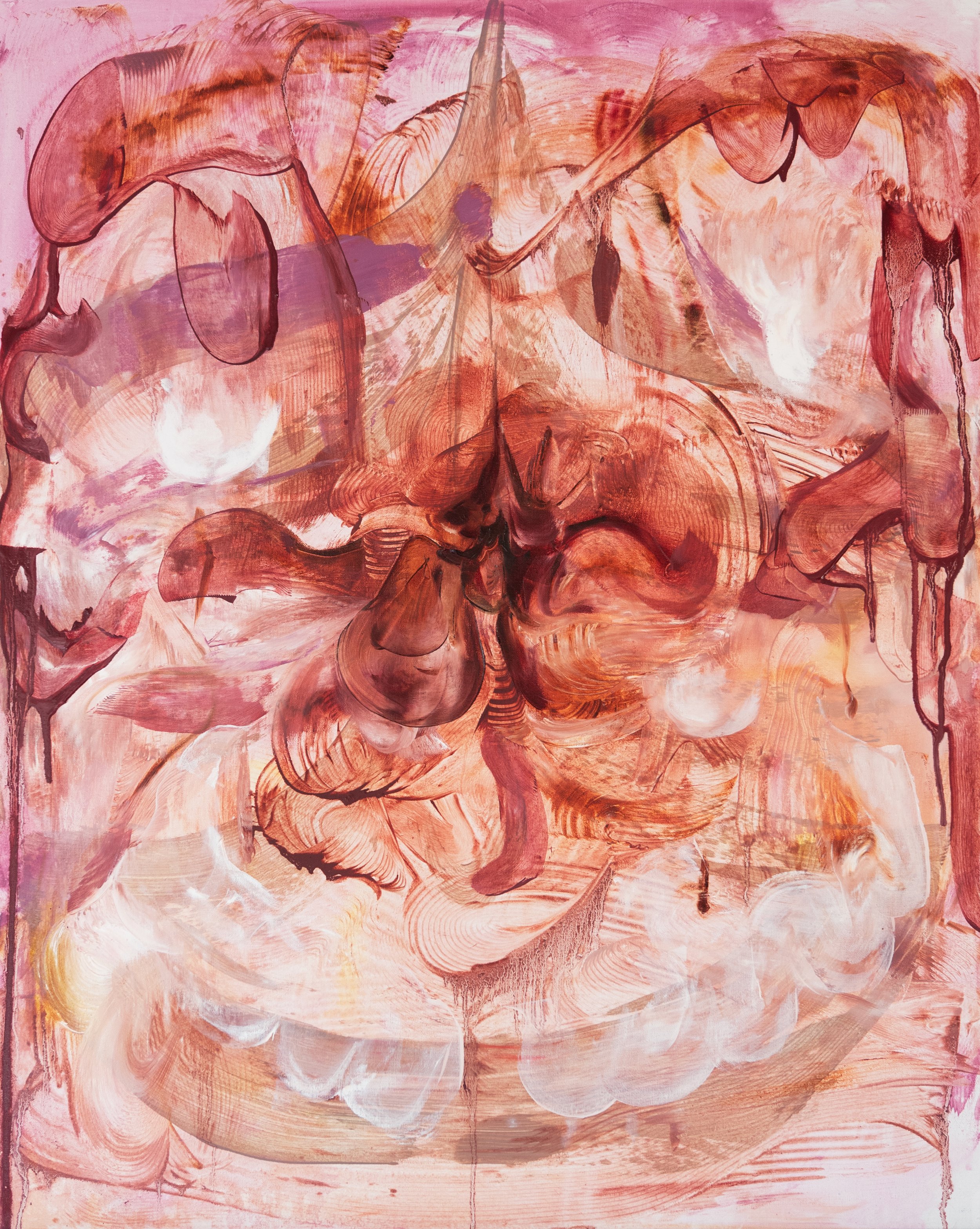 Anatomy of a web, 2026. Oil on linen. 30 x 24 inches.