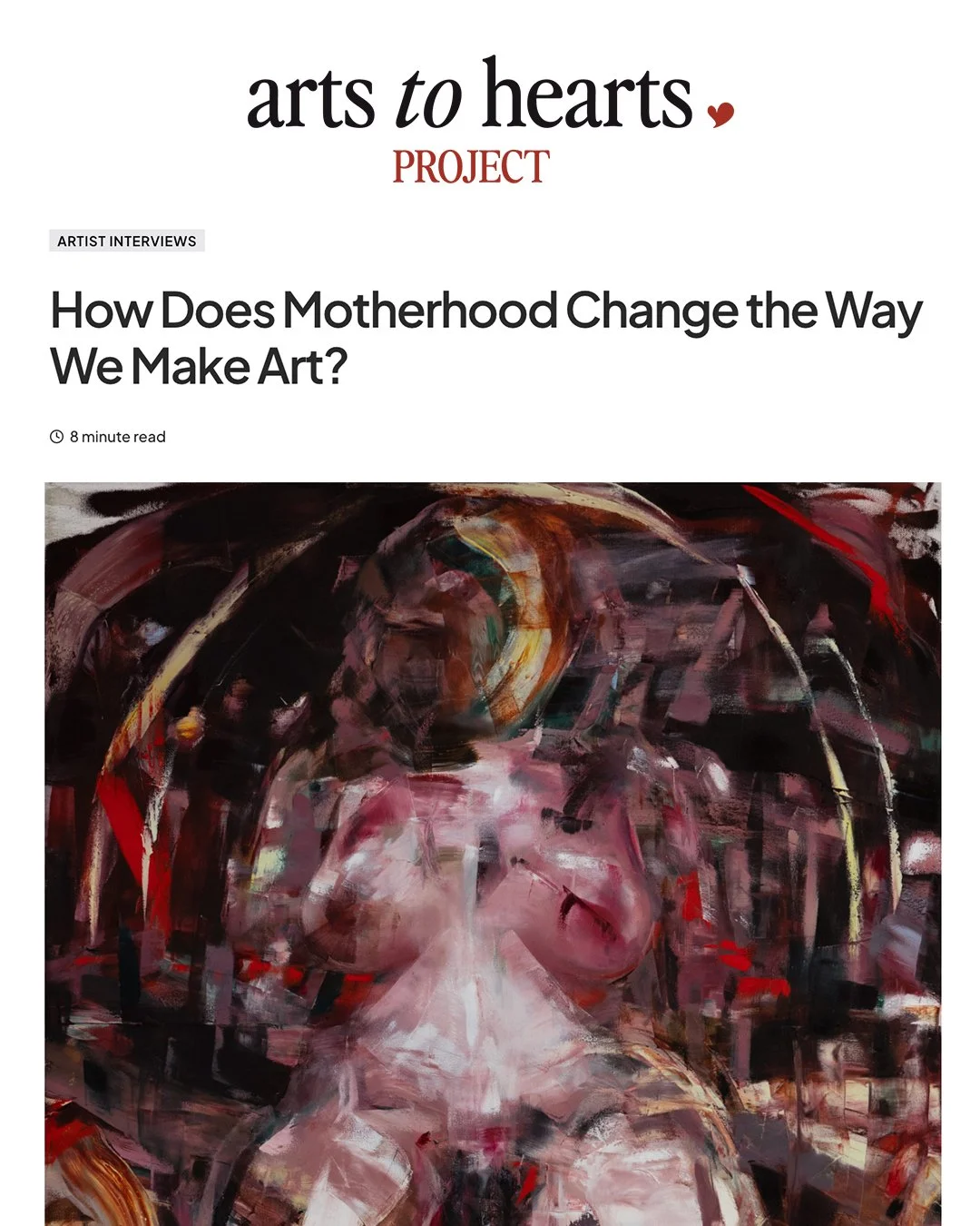 Arts to Hearts Project, Interview feature, November 2025