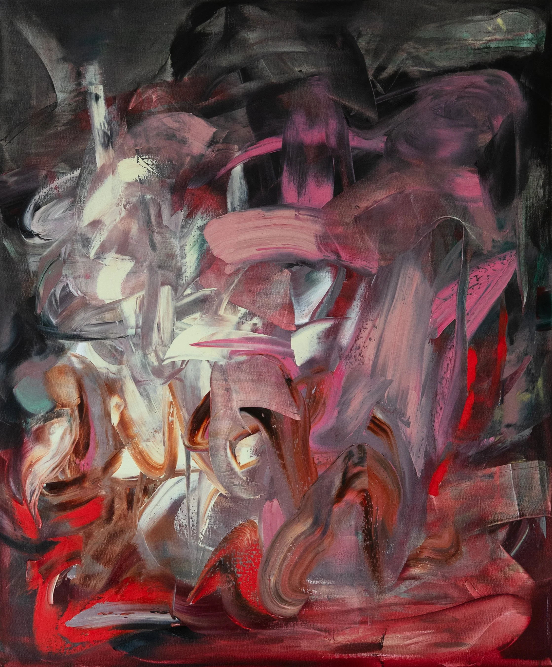 She's on Fire, 2026. Oil on linen. 25 x 20 inches. SOLD