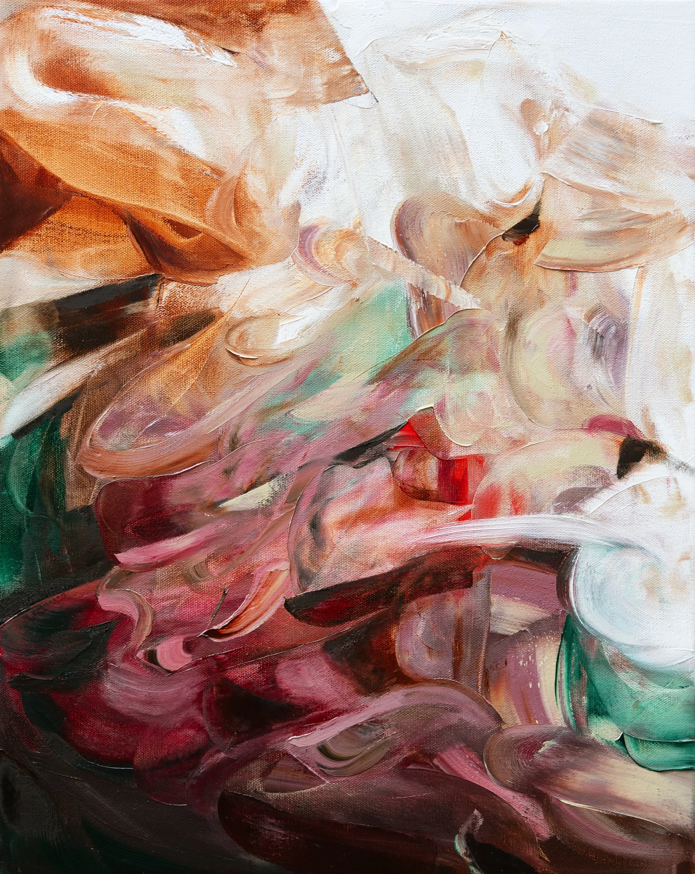 Washed Over, 2026. Oil on canvas. 20 x 16 inches. Exclusively available through Elijah Wheat Showroom.