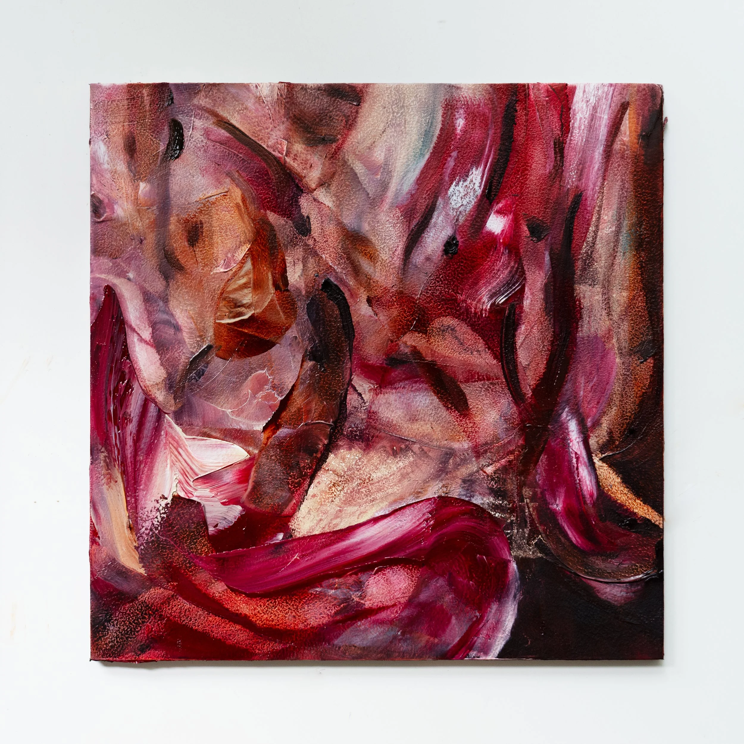 Mind's Eye 4, 2026. Oil on aluminum. 6 x 6 inches. Exclusively available through Elijah Wheat Showroom.