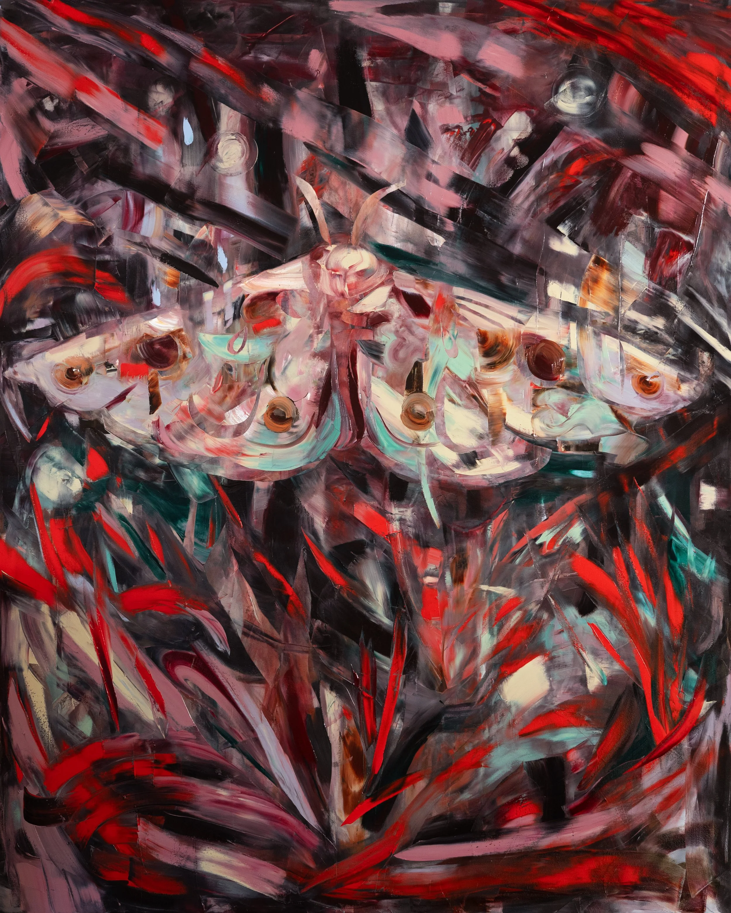 Dancing Towards The Light, 2025. Oil on canvas. 60 x 48 inches.