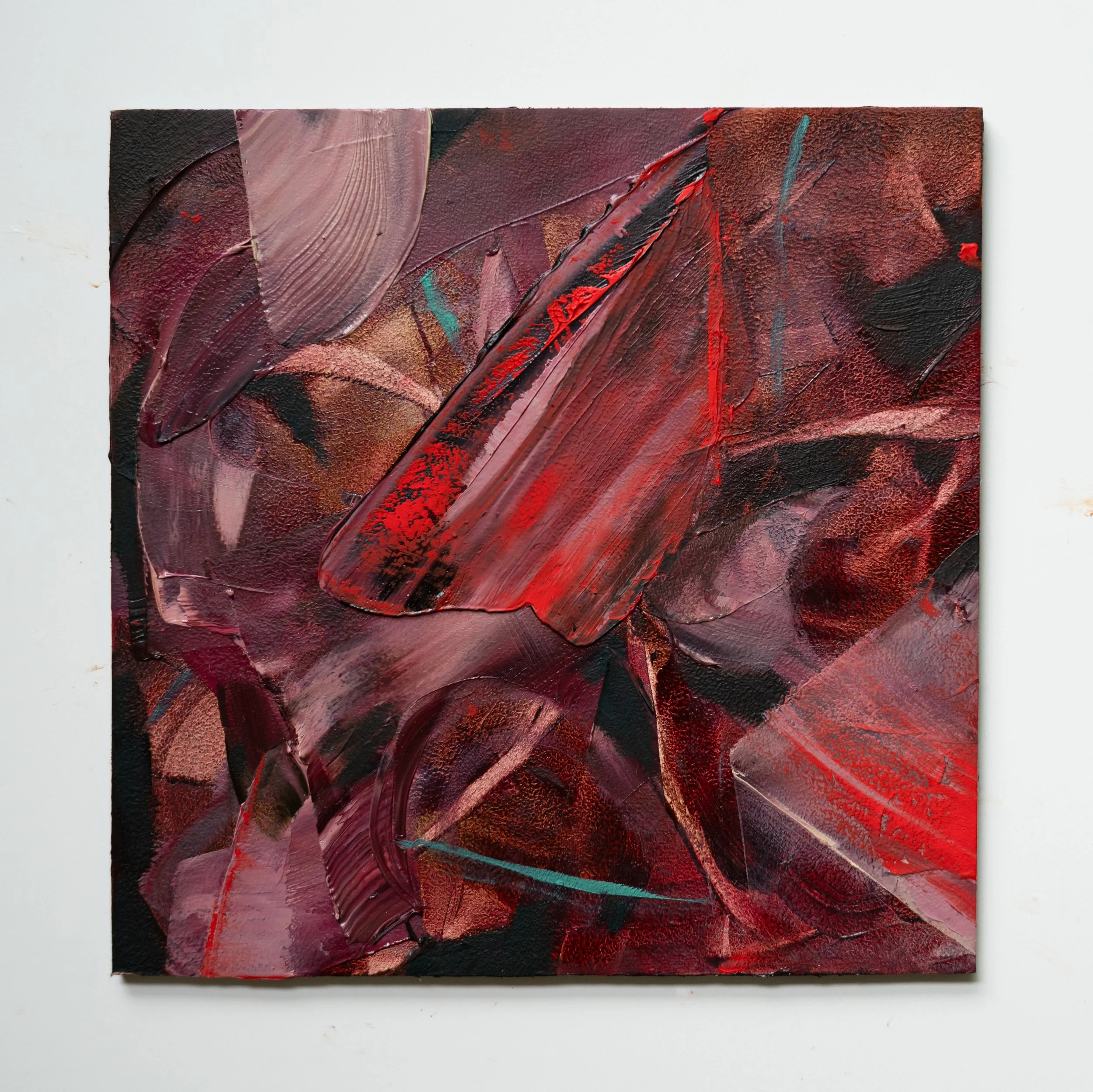 Mind's Eye 1, 2026. Oil on aluminum. 6 x 6 inches. Exclusively available through Elijah Wheat Showroom.