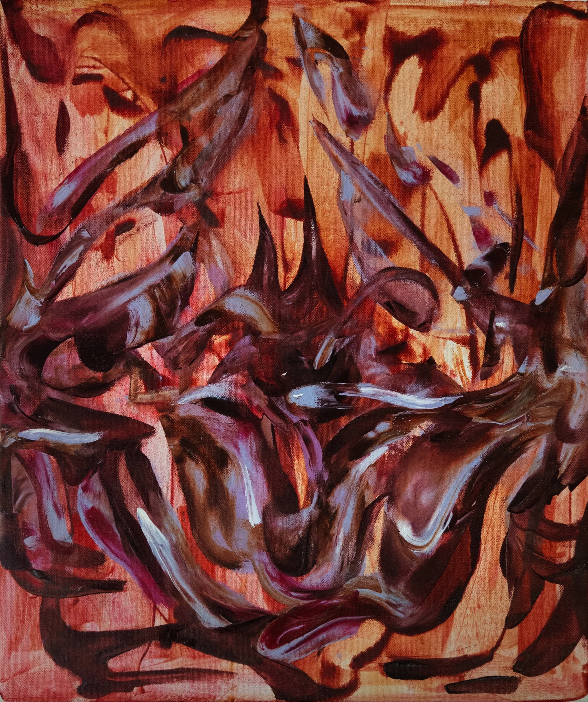 Anatomy of Chaos, 2026. Oil on canvas. 24 x 20 inches.