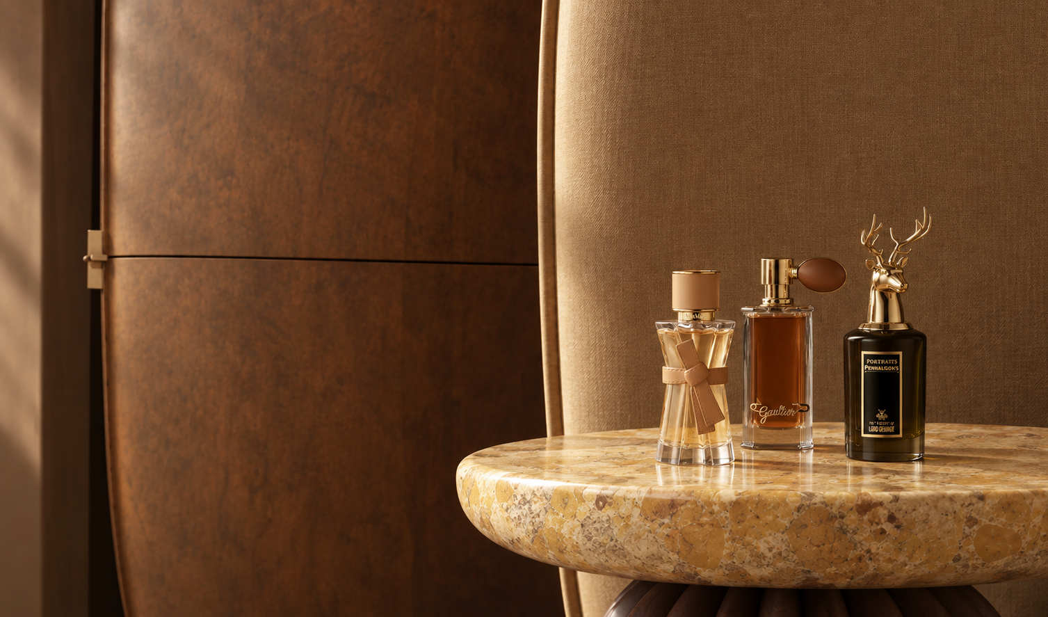 Max Mara "Le Parfum", Jean Paul Gaultier "Les Ateliers Gaultier" and Penhaligon's "Portrait"