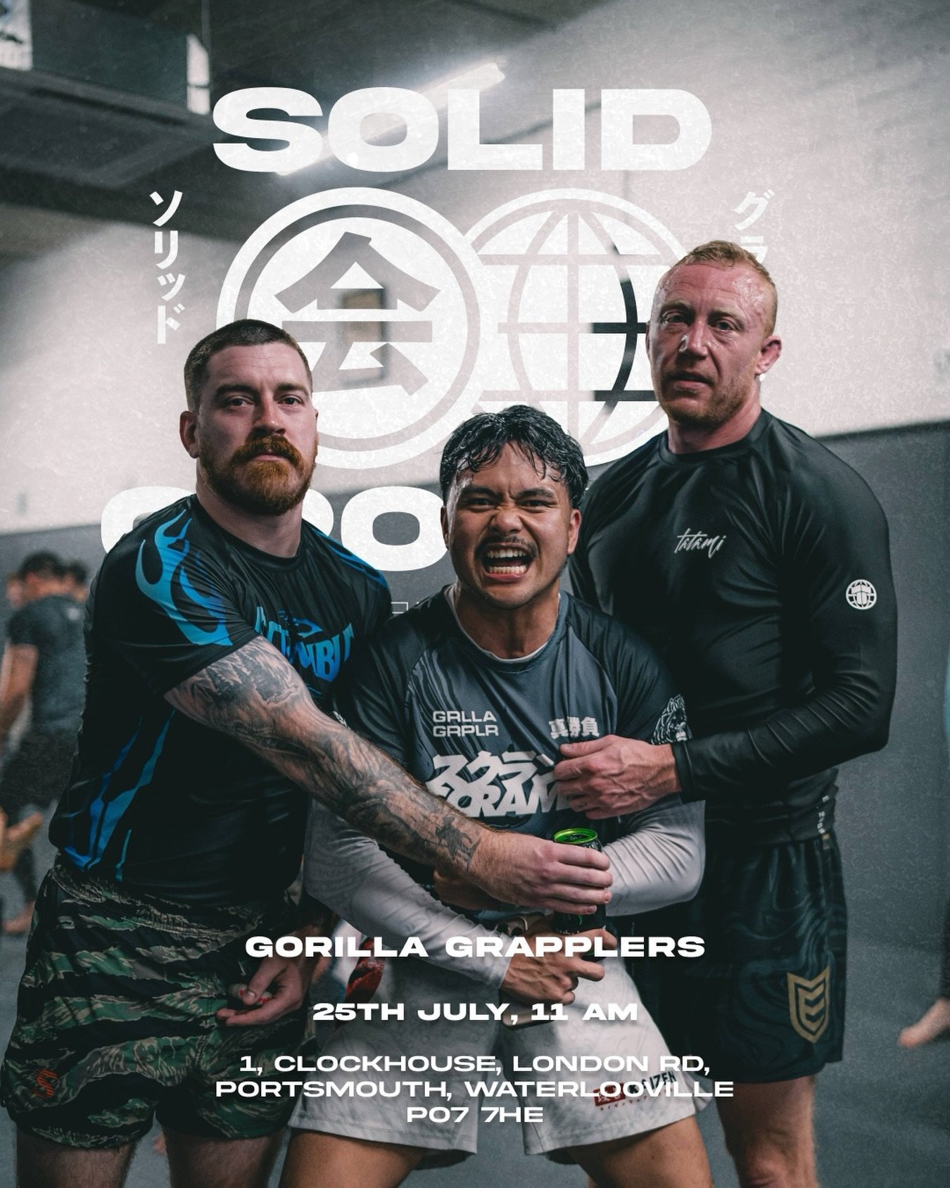 SOLID GROUND OPEN MAT 🦍

On Saturday 25th July - Scramble will once again be bringing the community together for a special Solid Ground Open Mat - this time at Gorilla Grapplers HQ.

🕚 11am Start
🥋 2 Hours of Gi &amp; NoGi Rounds
🫶🏻 Open to all 