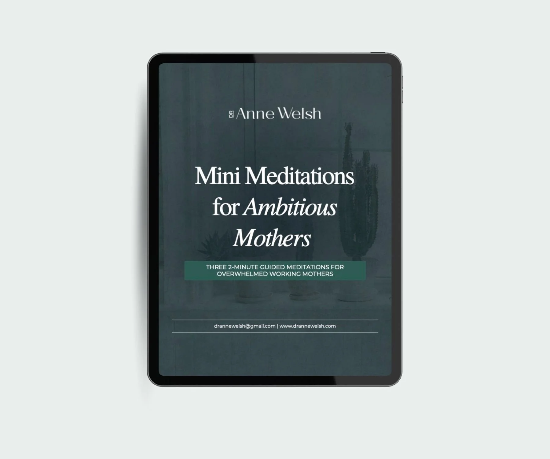Mini Meditations for Ambitious Mothers | Short, grounding audio tracks (60–180 seconds) designed for the exact moments every mother knows:

• The breath you need between meetings
• The reset after morning chaos
• The centering before walking into wor