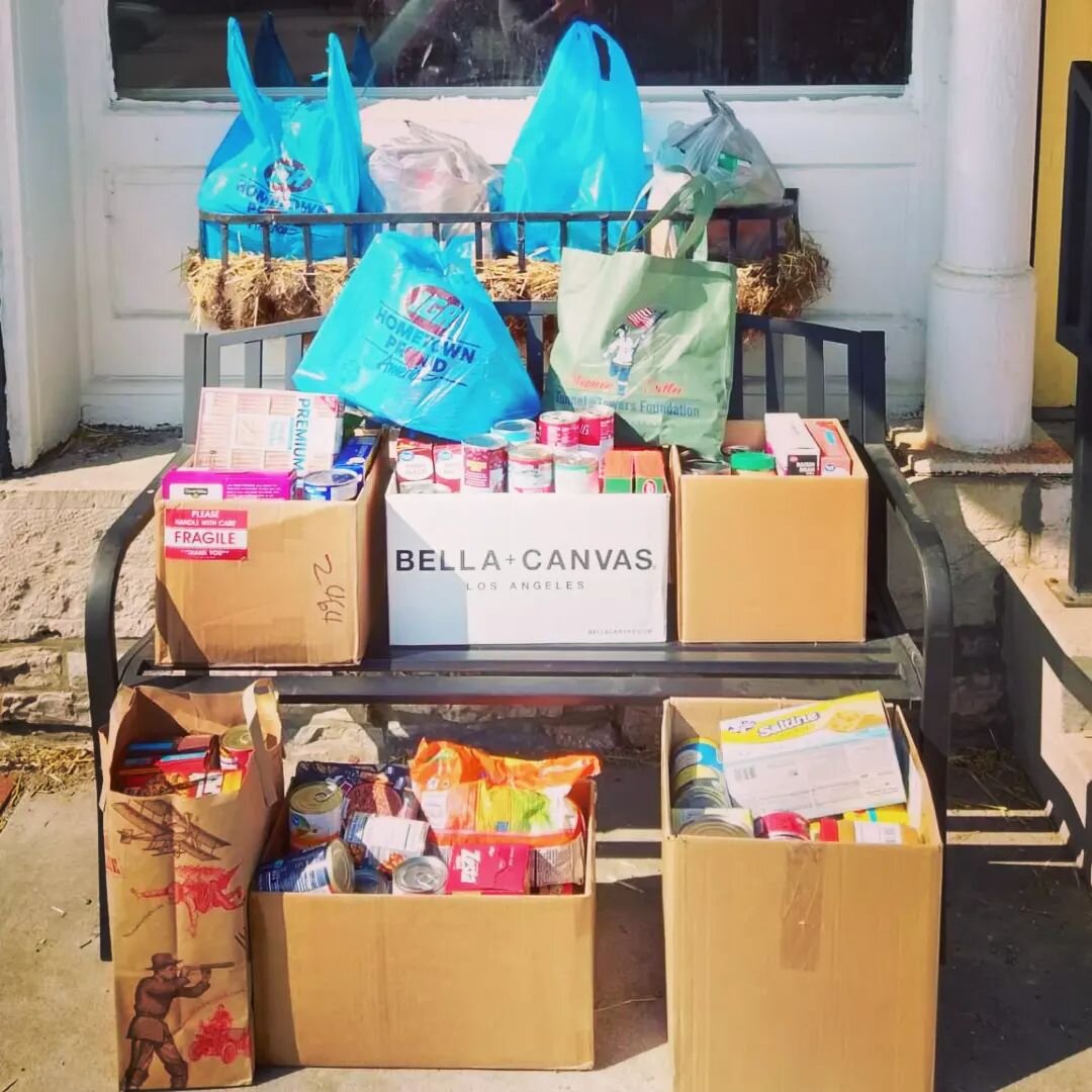 Boxes and bags of food - oh my!

Thank you, everyone, who donated non-perishable grocery items to the @cscwilmorehb this last month Narratology was open.  Our director of operations, sometimes shop keeper, and husband extraordinaire @drchris.copperno