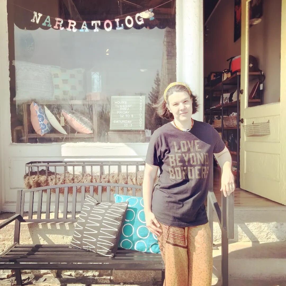 So, today is our last day here at the Wilmore location of Narratology.

In the past 18 months, we've tried to do exactly what my shirt says - love beyond borders. We've supported artisan partners in more than 30 countries. We've give more than $25,00