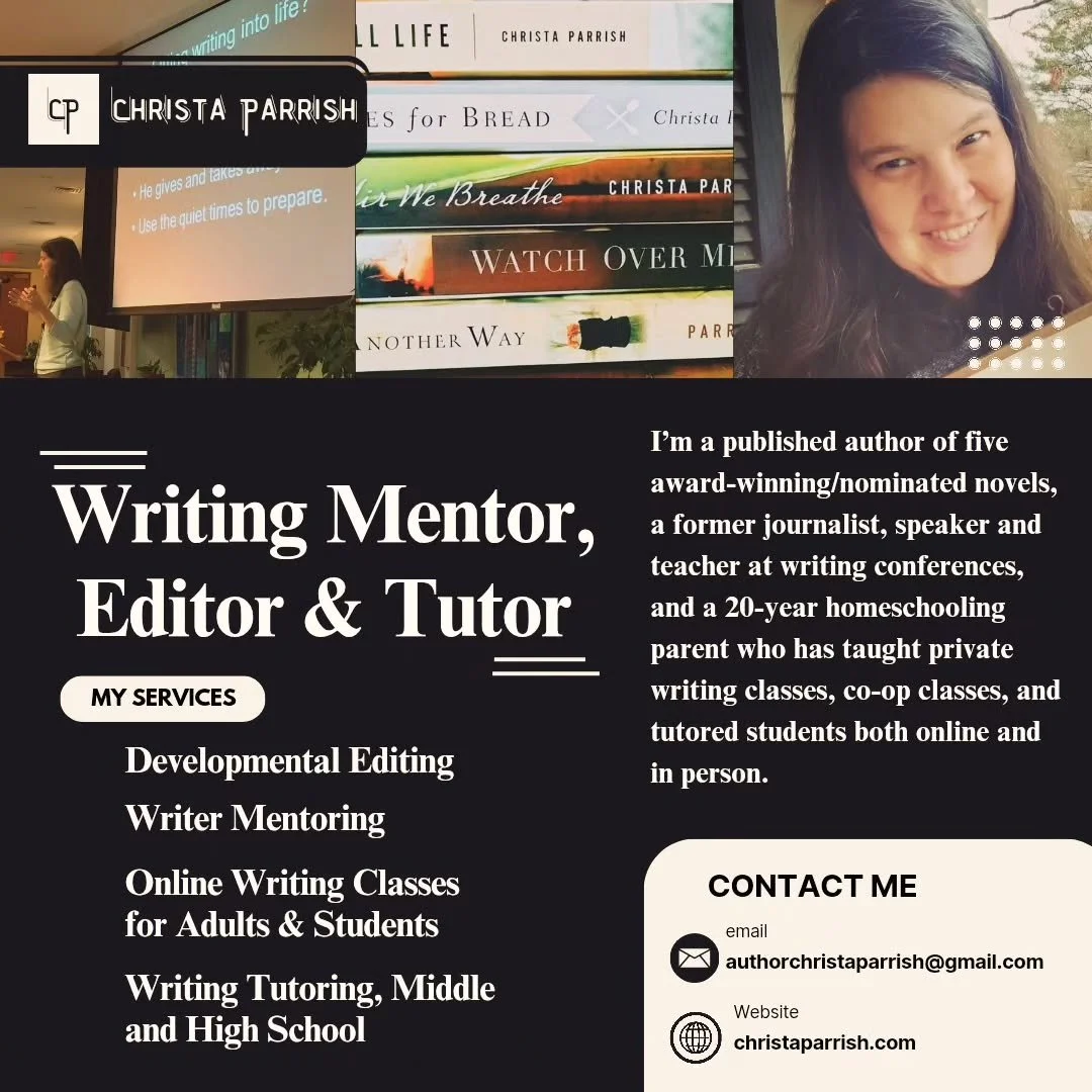 Hey everyone!

So, yeah, I'm advertising my services. Normally I loathe to do so but I'm trying to be more proactive these days, especially as the kids are older and more independent, and I'm moving back into thinking of myself as a novelist and work