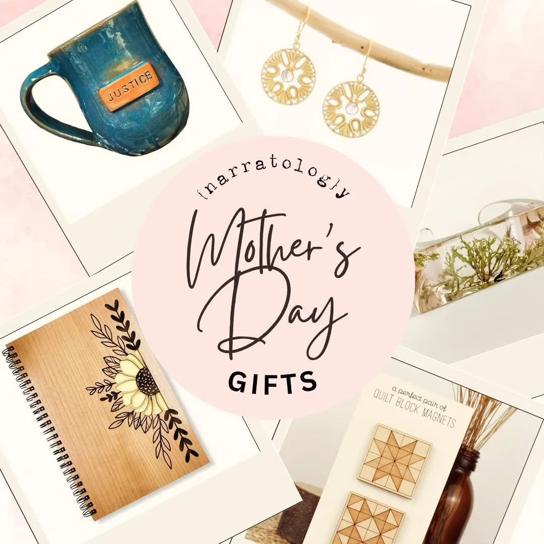Mother's Day gifts? We got 'em!

If you're looking for a gift that gives back, please consider Narratology. Not only are you giving ethically made and fair trade, but most of our goods are women- and mother-made, so you're supporting mothers everywhe