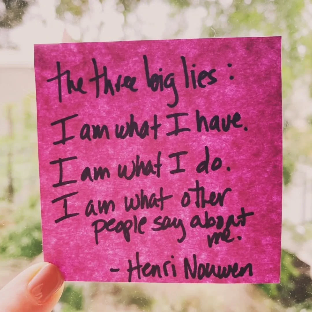 I've been a long-time reader of Henri Nouwen, and an admirer of his work and his heart for others.

When I think about @narratology.gives these are things I consider. The artisans we support are judged by these lies. And you, friends and customers, m