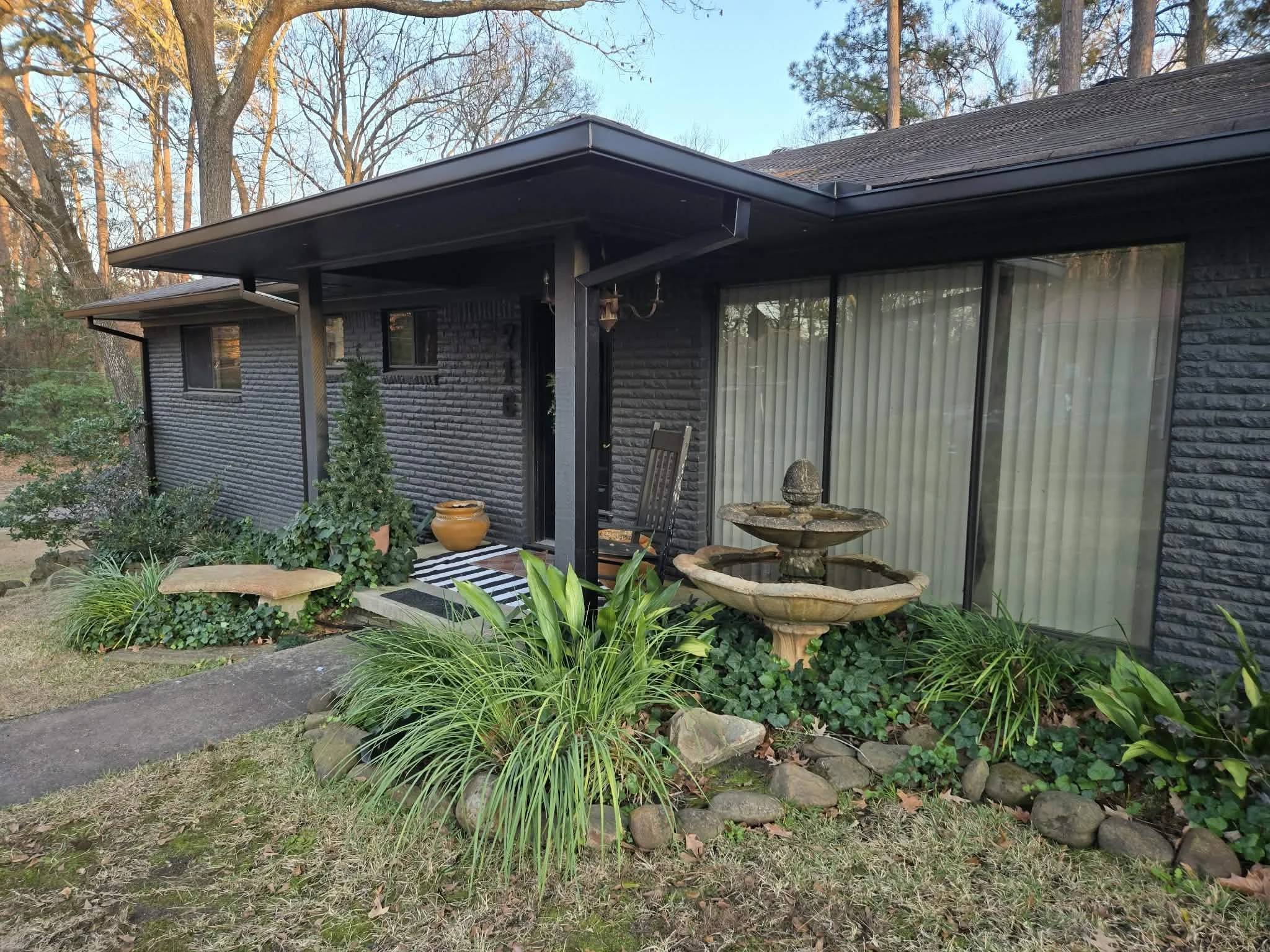 Black Box Gutter with Box Spouts - Kilgore