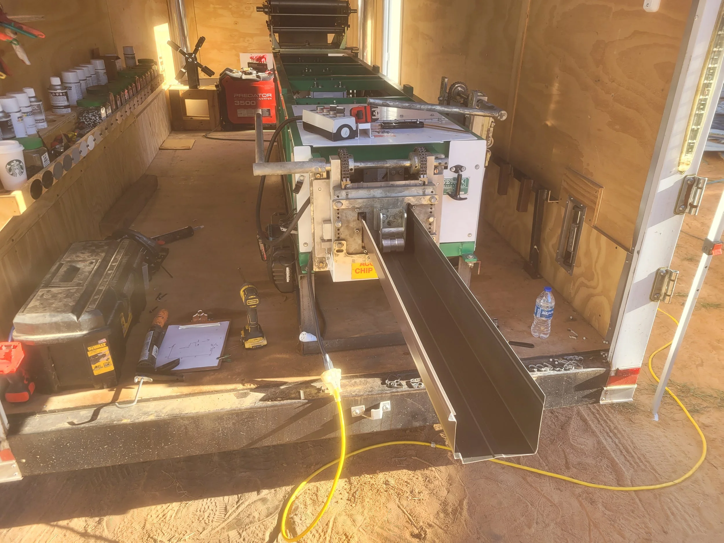 Seamless Box Gutter Machine