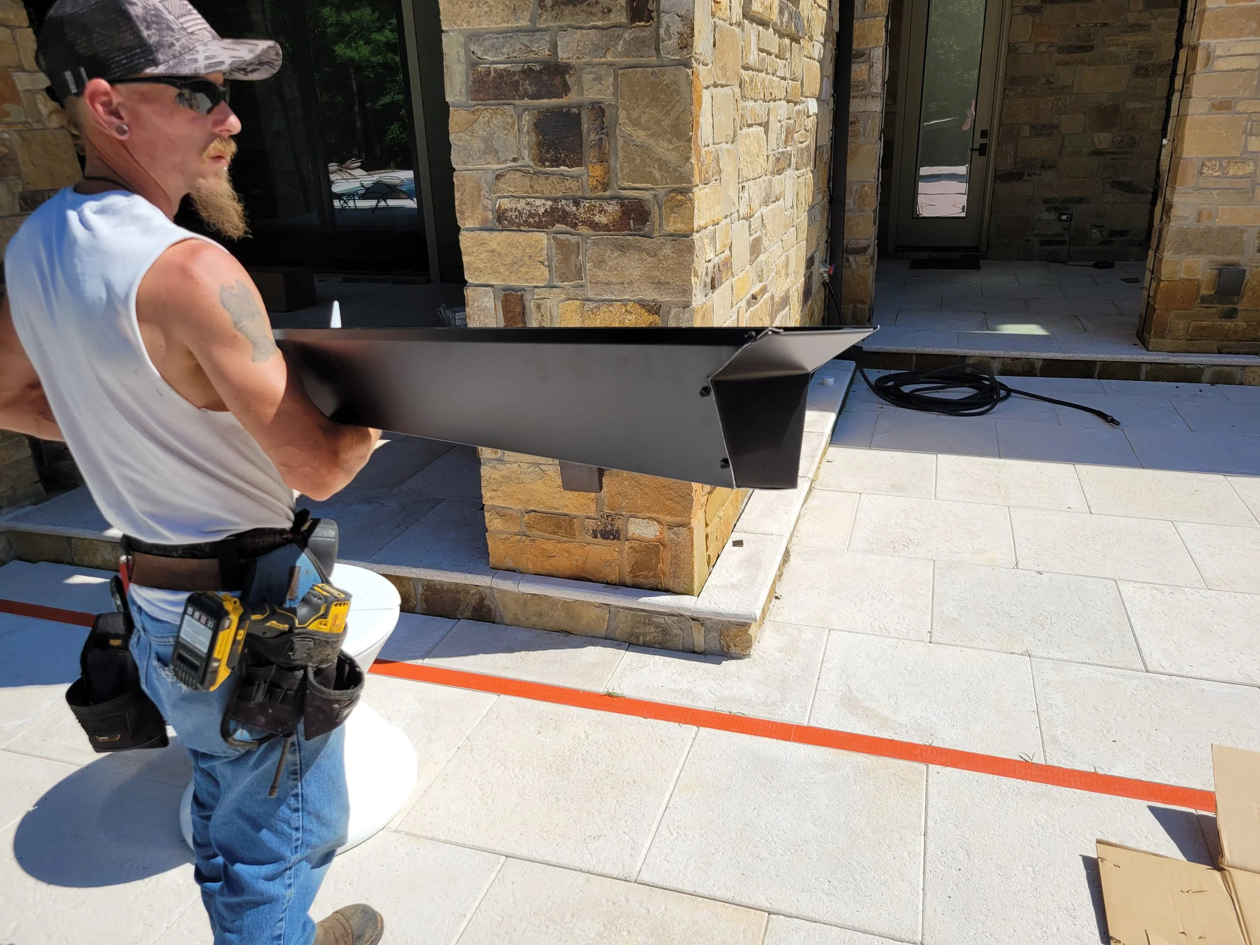 Making a Straight Face Gutter