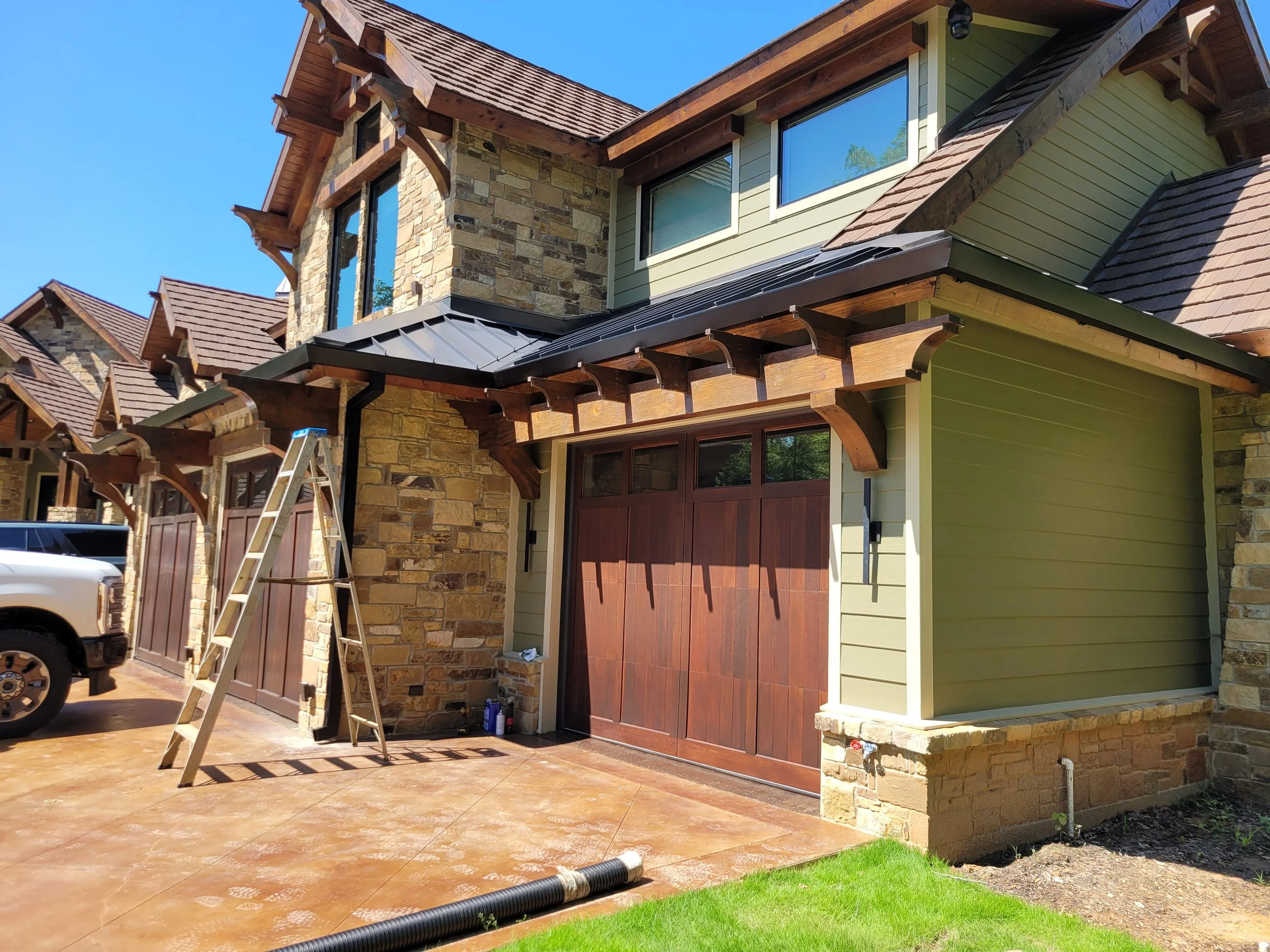 Straight Face Gutter with Box Spouts in Longview Texas