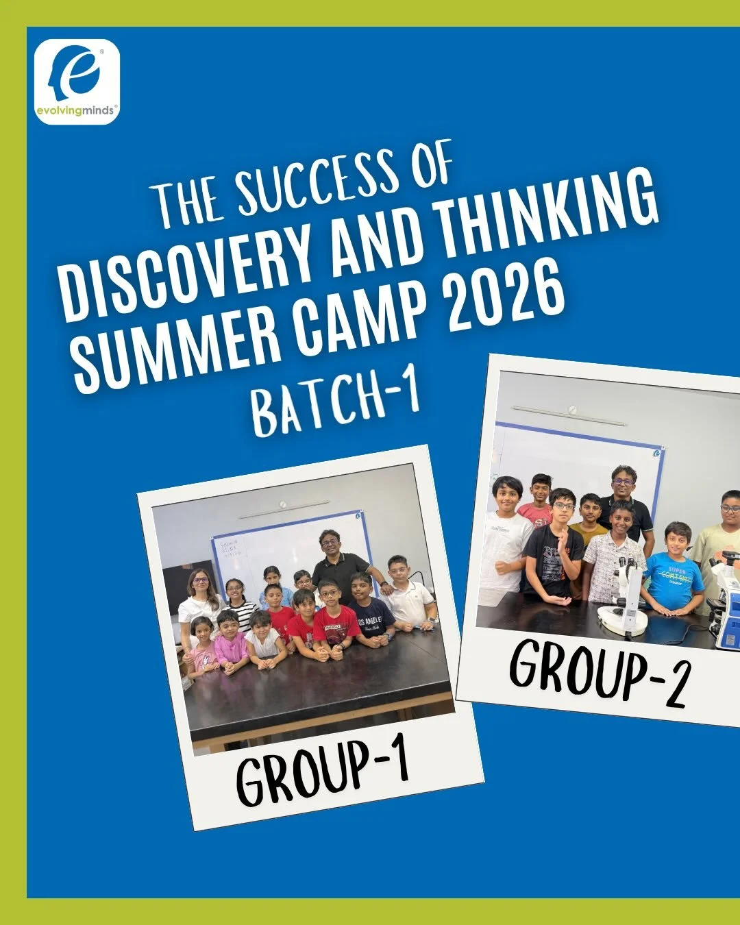 Batch 1 of the Evolvingminds Summer Camp just wrapped up,and what a journey it&rsquo;s been.

What started as curiosity turned into confidence.
Children who walked in with questions are now building models, testing ideas, and explaining concepts in t