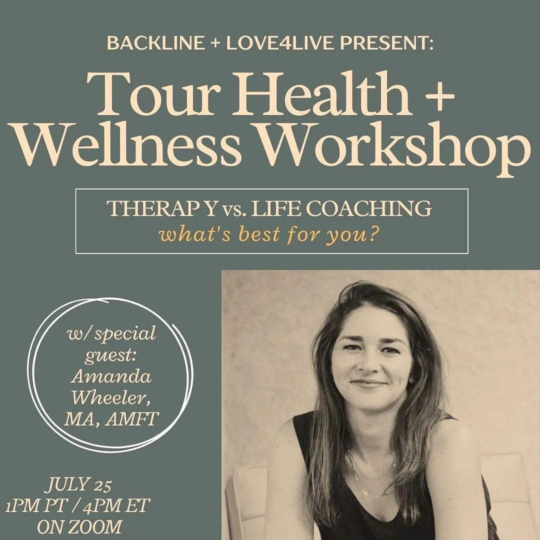 Tune in at 1PM PT/ ET today! @halliebeelincoln and I will be answering questions about therapy vs. coaching and more!