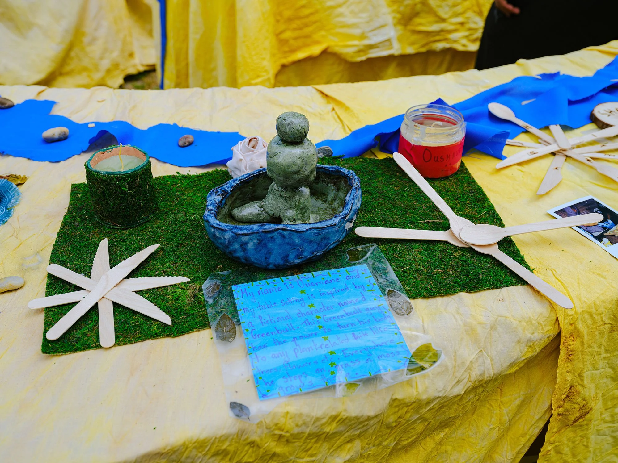 Creative table setting designed by youth