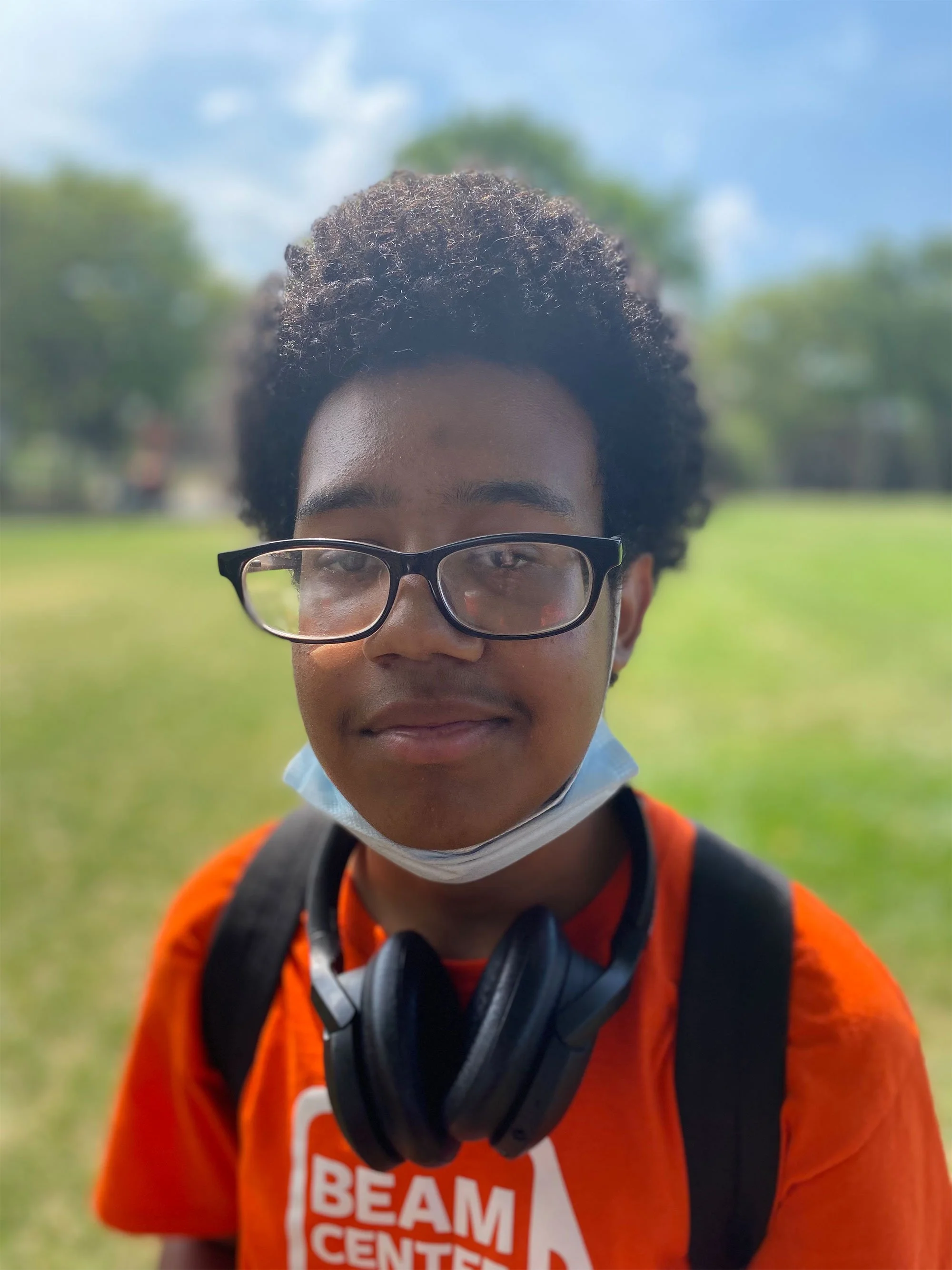 Young Beam Center project specialist smiling at camera