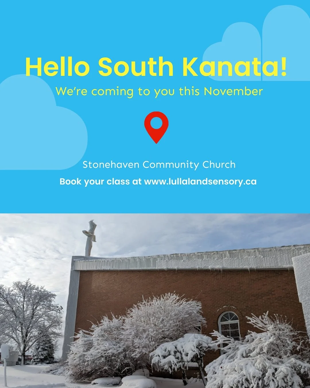 ✈️✨ New location!! This November we&rsquo;re going to be landing in South Kanata. 

Classes are filling up fast! Book your spot today. 
❄️ Early Winter Term runs from Nov 3rd - Dec 20th