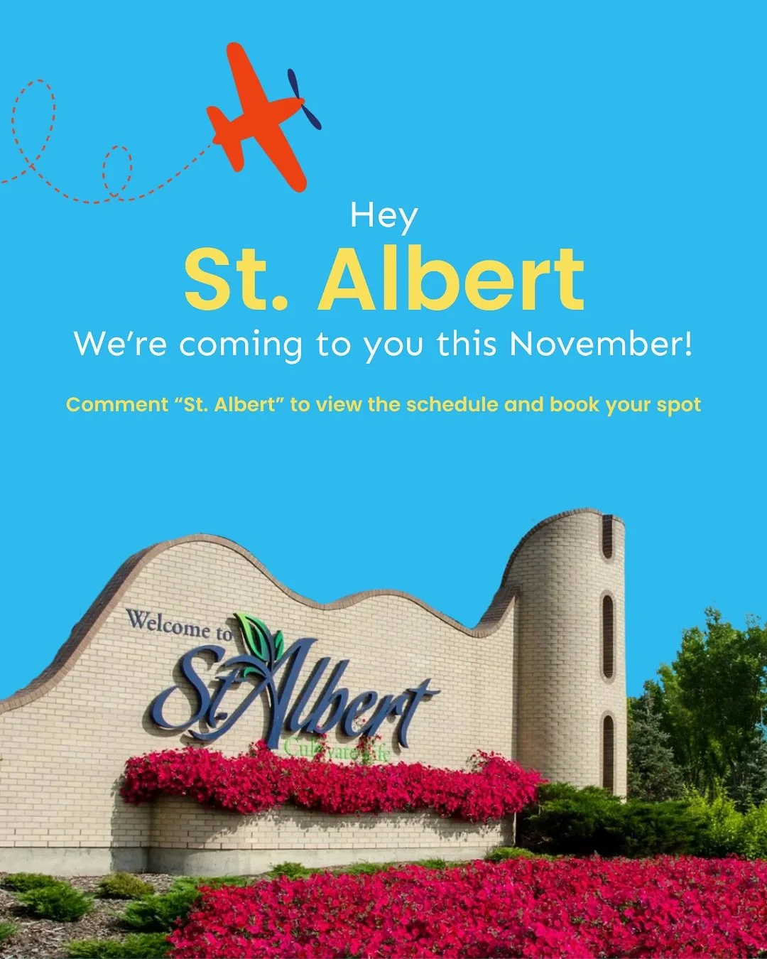We heard you St.albert! We are so happy to announce that after a huge demand from families in the st.albert area we are finally bringing our award winning classes to this new location!! ✈️Registeration is now open and classes are starting to sell out