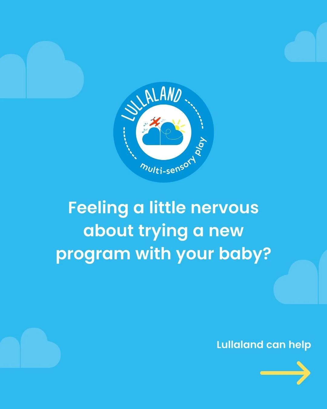 We got you! ❤️ Trying something new with your baby can feel a little overwhelming. Lullaland is focused on providing a warm and welcoming environment where you and your baby can thrive together. 

Do you have a question about our programs? Feel free 