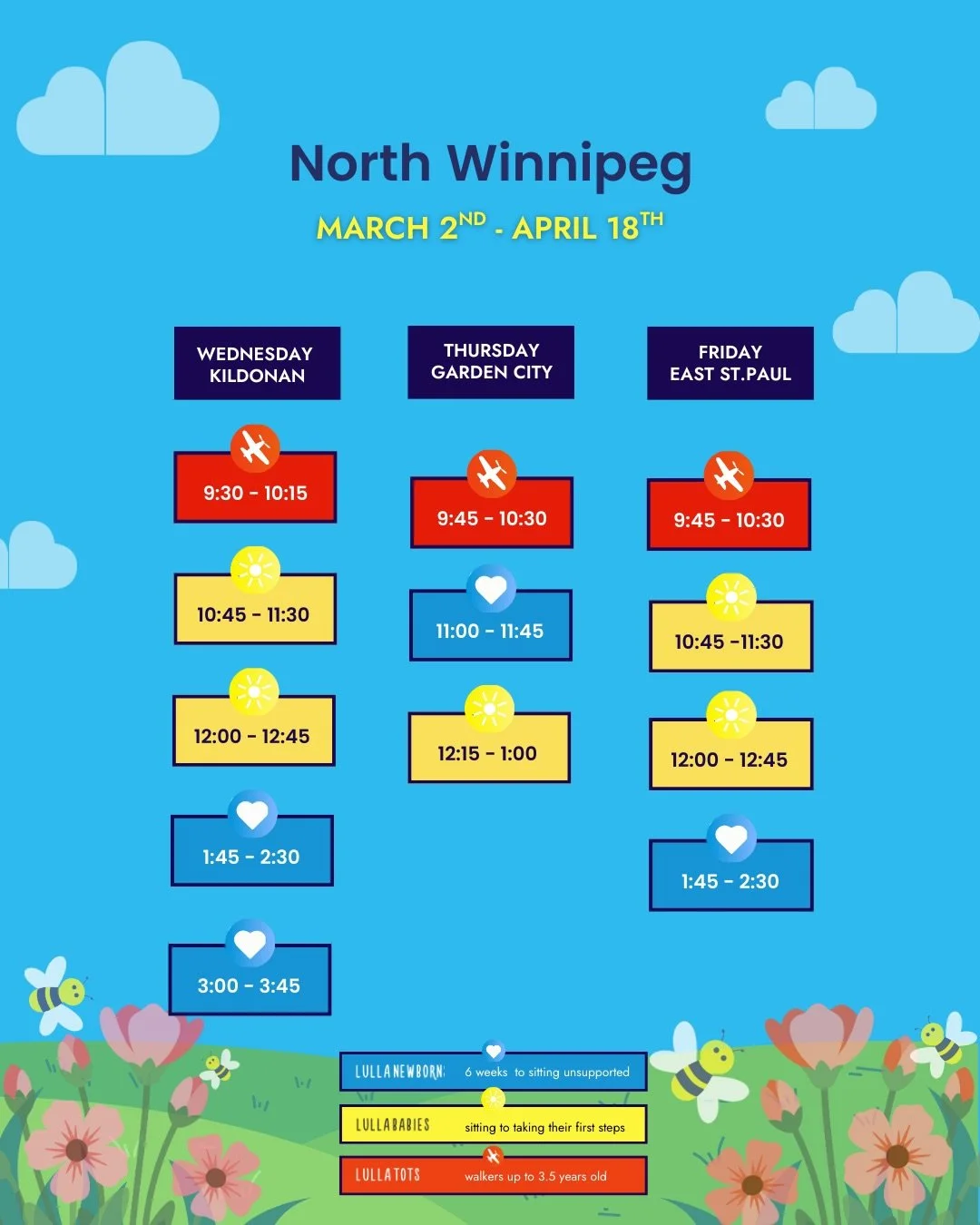 Our Spring Term schedule has arrived! 🌸✨ We&rsquo;re so excited to be offering more classes in the North and South of Winnipeg. 

Registration opens Feb 4th at 9AM! Avoid the waitlist and register early on Feb 3rd by joining our mailing list!