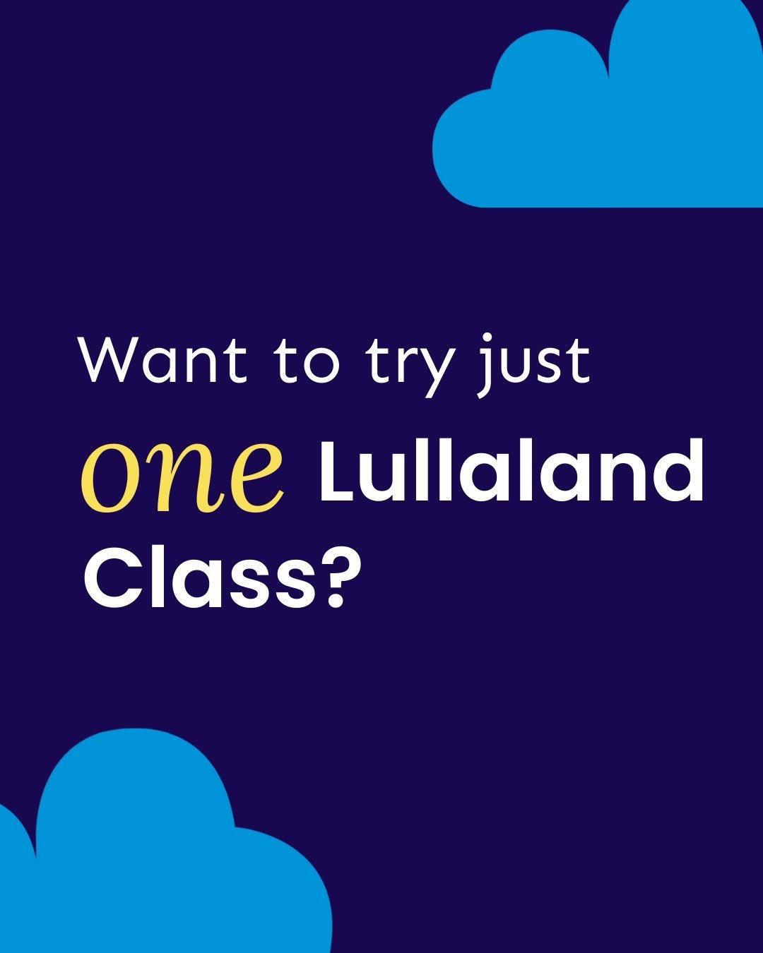 🚨 FREE CLASS ALERT 🚨
We have just a handful of spots left for our grand opening classes starting this time next week.

✨ The only opportunity to experience a Lullaland class for free ✨
Spots are limited and grand opening tickets are available exclu