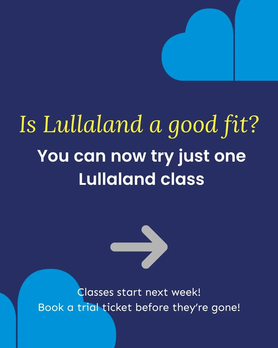 Curious about our award winning sensory play programs? Come try a class! 

we&rsquo;re now offering special $10 trial tickets 🎟️ which allow first time customers to experience one class to figure out if Lullaland is a good fit for them. 

we still h