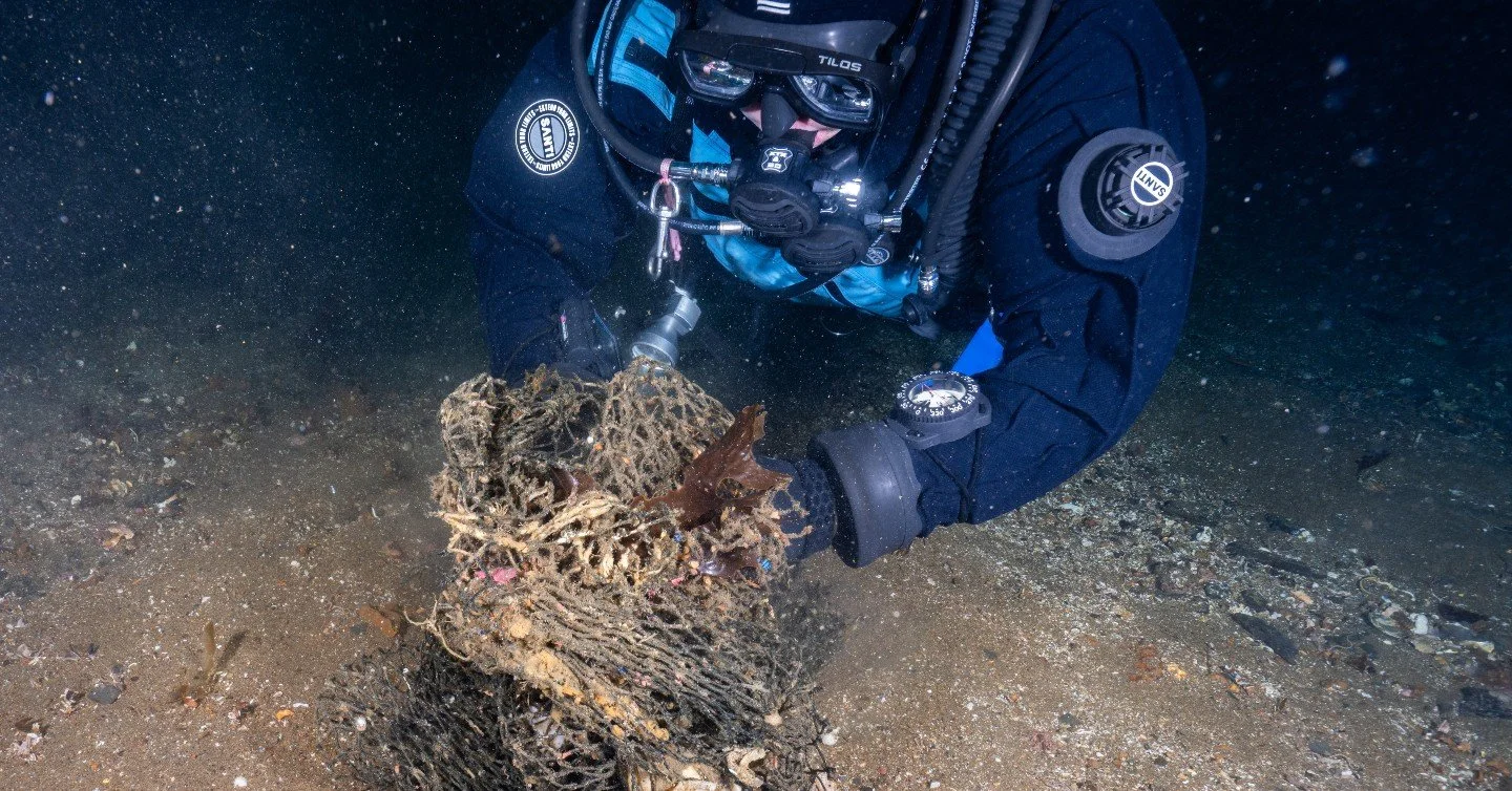 Throwback to March 2024.

Our Ghost Diving USA recreational team headed out to the Olympic wreck for a day focused on two things: removing more net and giving newer team members hands-on mentorship.

Conditions couldn&rsquo;t have been better &mdash;