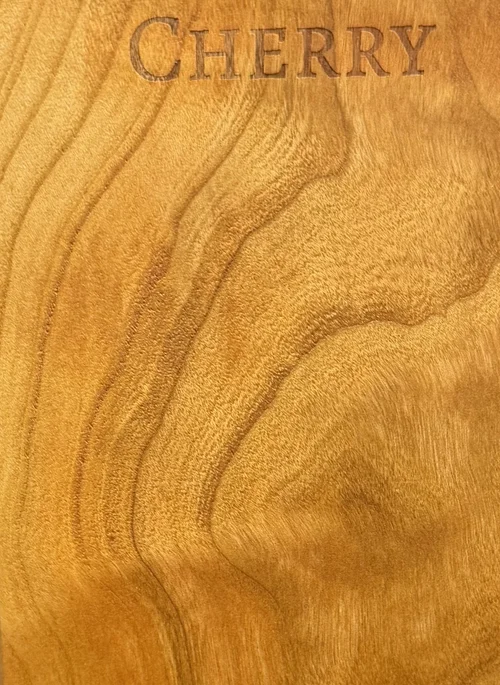 Closer detail of Cherry grain figure