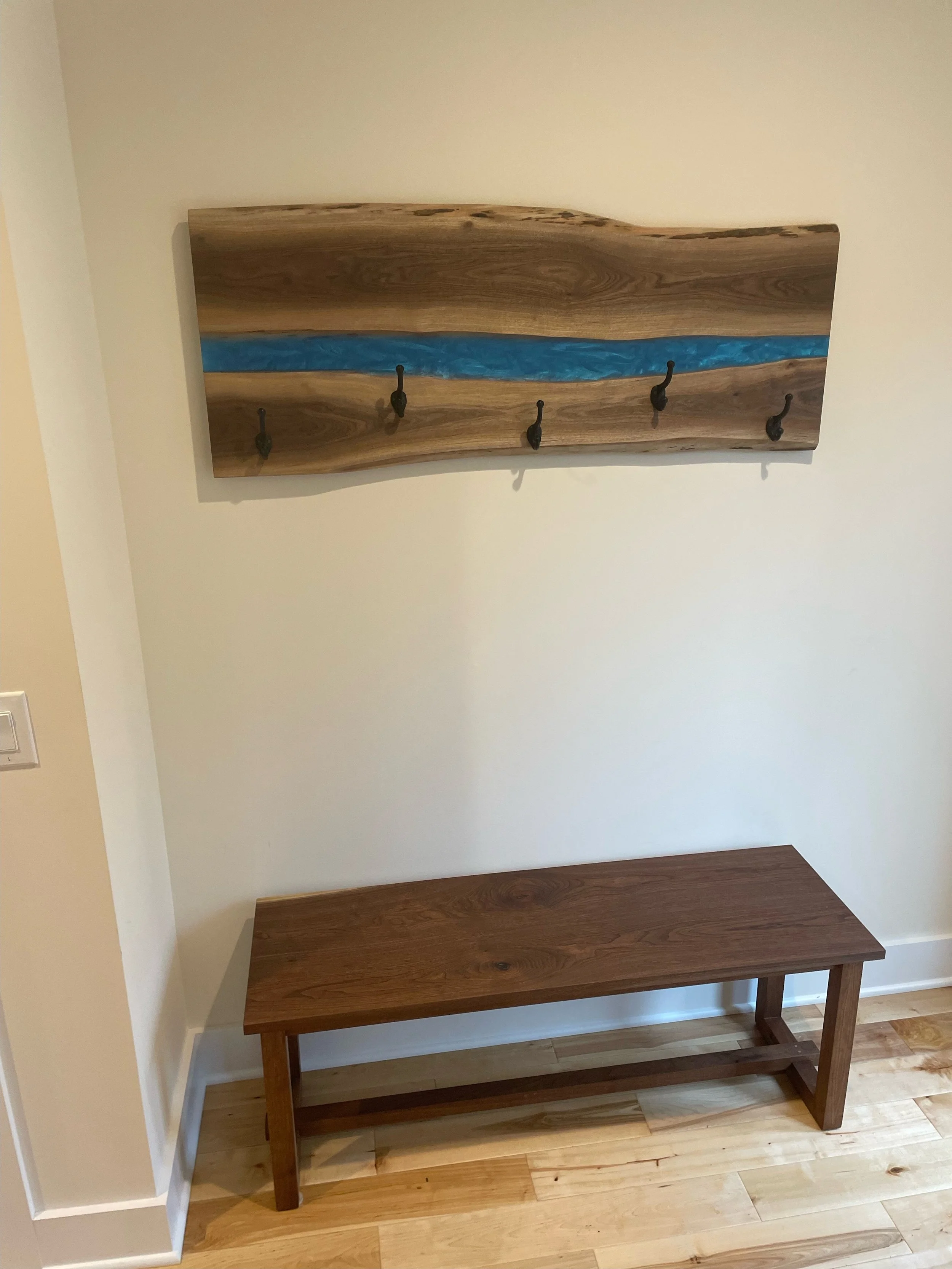 coat rack and walnut bench.jpeg