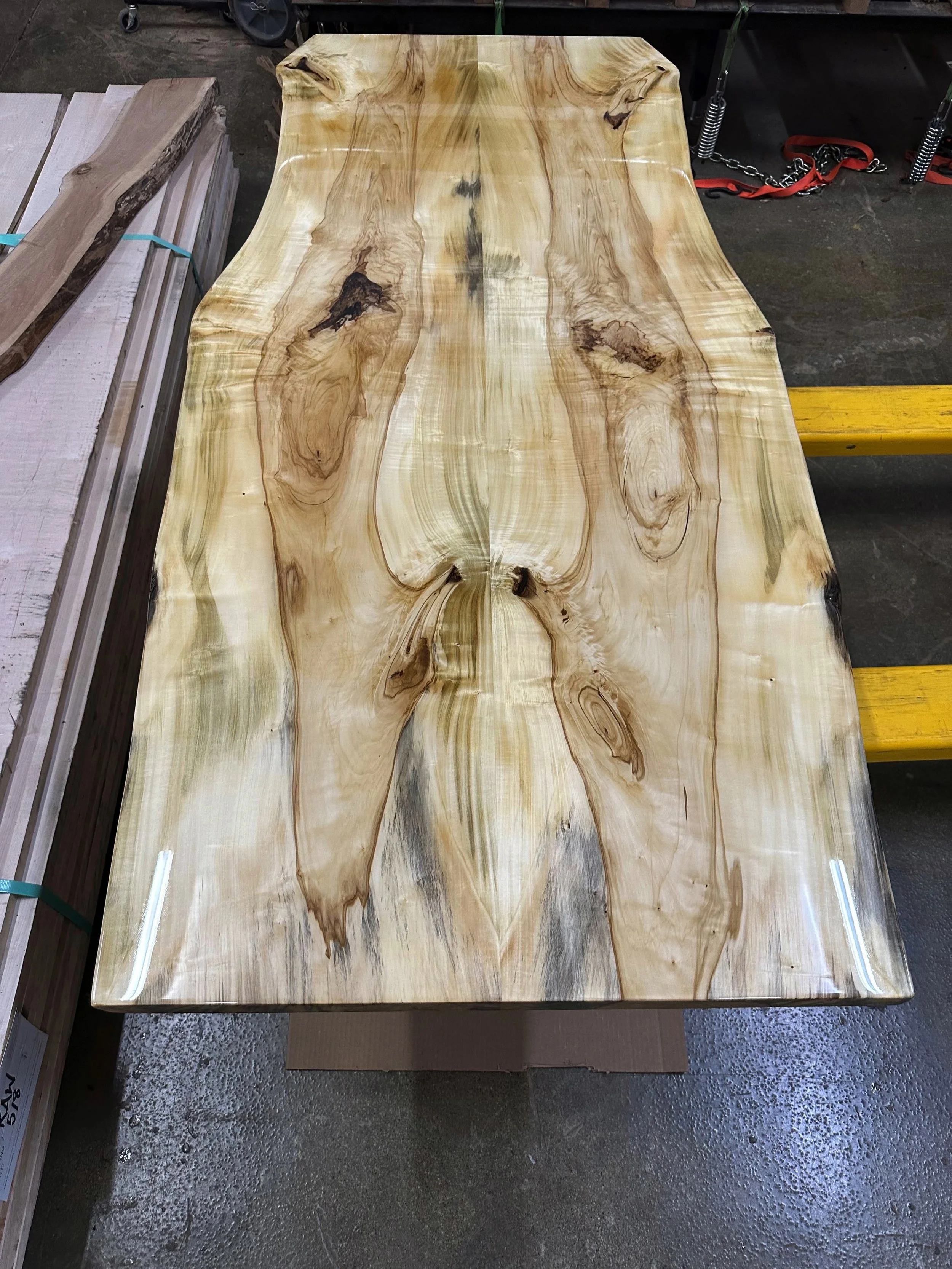 Cottonwood desk floodcoated